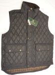 QUILTED VEST MADE IN ENGLAND OXFORD BLUE