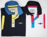 Sweater: SHORT SLEEVE POLO SHIRT WITH INSERTS